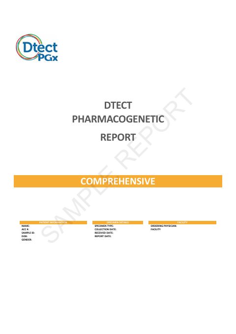 Dtect® PGx report